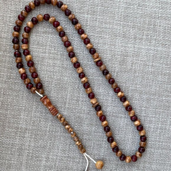 Handmade Tasbeeh Real Wood Beads Prayer Beads Religious Beads Islamic Tasbeh - Picture 8 of 9